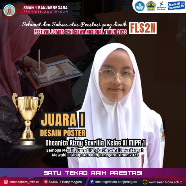 Dheanita Risqy S Raih Juara I Desain Poster Fls2n Sma Kabupaten Banjarnegara Sma Negeri 1