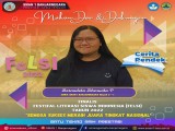 Bernadeta Dheswita P Berjuang Raih Juara Final Cerpen FELSI Tingkat Nasional